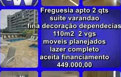Imagem 1: FREGUESIA ALTO LUXO 2 QTS SUITE DEPENDENCIAS 110M2 LAZER COMPLEETO AMIS...