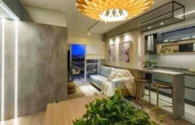 Imagem: O apartamento possui 2 Dormitórios, 1 Banheiro, 1 Vaga na garagem