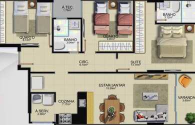 Imagem 8: Lançamento apartamento à venda 2 e 3 quartos na Praia Do Morro - Guarapari...