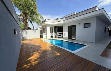 Imagem: A casa em condomínio possui 3 Dormitórios, 5 Banheiros, 4