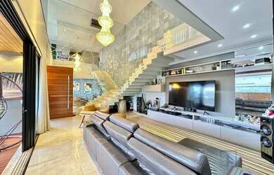 Imagem 3: Sobrado com 4 suítes mobiliado a venda condomínio Portal do Sol Green...