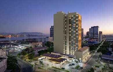 Imagem: O apartamento possui 1 Dormitório, 1 Banheiro, 33m² de Área