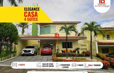 Imagem: A casa em condomínio possui 4 Dormitórios, 5 Banheiros, 4