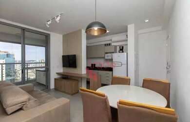 Imagem: O apartamento possui 1 Dormitório, 1 Banheiro, 1 Vaga na garagem