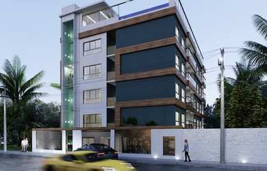 Imagem: O apartamento possui 1 Dormitório, 1 Banheiro, 1 Vaga na garagem