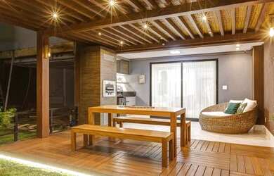 Imagem: A casa em condomínio possui 3 Dormitórios, 3 Banheiros, 2