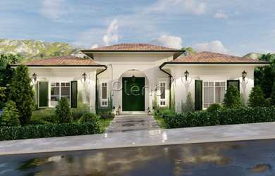 Imagem: A casa em condomínio possui 5 Dormitórios, 5 Banheiros, 5