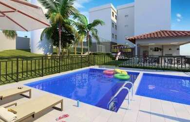 Imagem: O apartamento possui 2 Dormitórios, 1 Banheiro, 1 Vaga na garagem