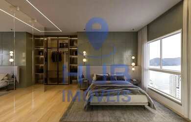 Imagem: O apartamento na cobertura possui 4 Dormitórios, 5 Banheiros