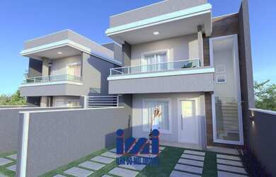 Imagem: A casa possui 3 Dormitórios, 3 Banheiros, 2 Vagas na garagem