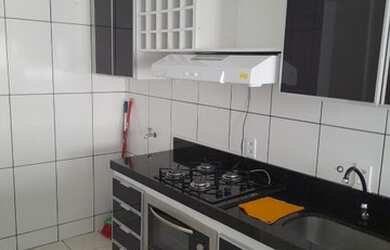 Imagem: O apartamento possui 2 Dormitórios, 1 Banheiro, 1 Vaga na garagem