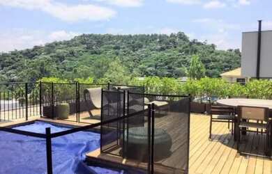 Imagem: A casa em condomínio possui 4 Dormitórios, 5 Banheiros, 5