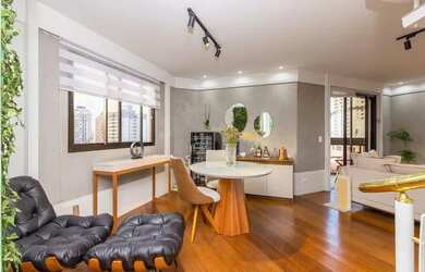 Imagem: O apartamento na cobertura possui 4 Dormitórios, 5 Banheiros