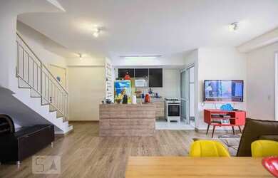 Imagem: O apartamento na cobertura possui 3 Dormitórios, 2 Banheiros