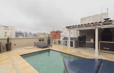 Imagem: O apartamento na cobertura possui 4 Dormitórios, 5 Banheiros