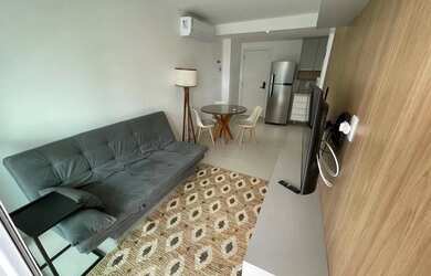 Imagem 3: LINDO QUARTO/ SALA VARANDA VISTA MAR TOTALMENTE MOBILIADO DUETTO BARRA...