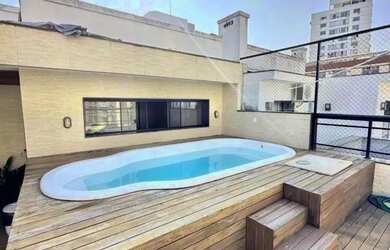 Imagem: O apartamento na cobertura possui 4 Dormitórios, 4 Banheiros