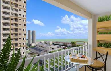 Imagem: O apartamento possui 2 Dormitórios, 1 Banheiro, 45m² de Área