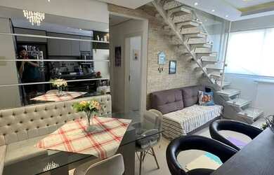 Imagem: O apartamento na cobertura possui 2 Dormitórios, 3 Banheiros