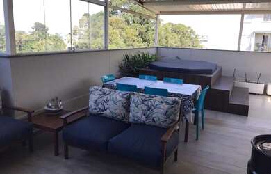 Imagem: O apartamento na cobertura possui 3 Dormitórios, 2 Banheiros