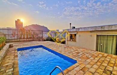 Imagem: O apartamento na cobertura possui 3 Dormitórios, 4 Banheiros