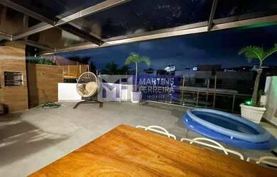 Imagem: O apartamento na cobertura possui 3 Dormitórios, 4 Banheiros