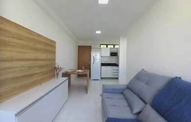 Imagem: O apartamento possui 1 Dormitório, 1 Banheiro, 1 Vaga na garagem