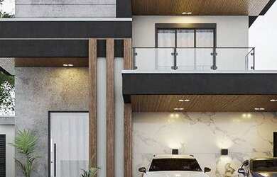 Imagem: A casa em condomínio possui 4 Dormitórios, 5 Banheiros, 2