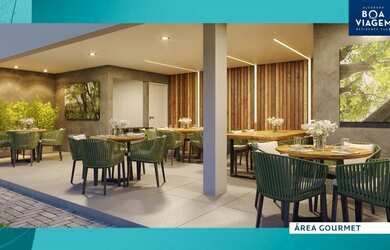 Imagem: O apartamento possui 2 Dormitórios, 1 Banheiro, 1 Vaga na garagem