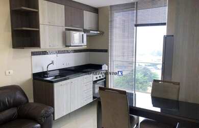 Imagem: O studio possui 1 Dormitório, 1 Banheiro, 1 Vaga na garagem