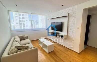 Imagem: O apartamento possui 1 Dormitório, 1 Banheiro, 1 Vaga na garagem