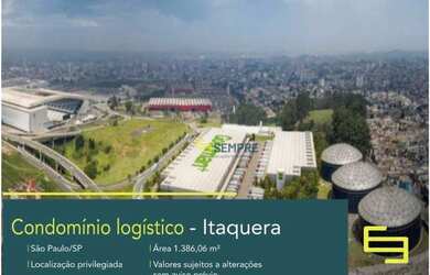 Imagem: O depósito possui 1.386m² de Área e está localizado em