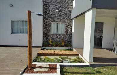 Imagem: A casa em condomínio possui 4 Dormitórios, 3 Banheiros, 3