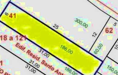 Imagem 2: Terreno à venda, 186 m² por R$ 500.000 - Jardim Santo Antônio - Santo...