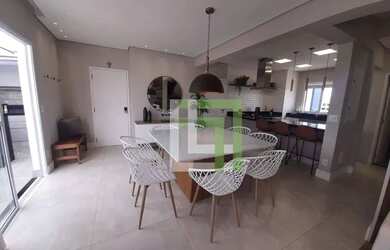 Imagem: O apartamento na cobertura possui 3 Dormitórios, 4 Banheiros