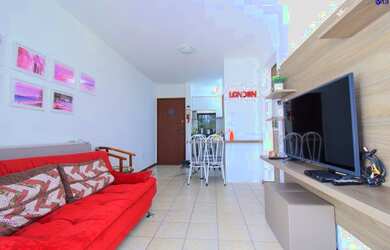 Imagem: O apartamento possui 1 Dormitório, 1 Banheiro, 1 Vaga na garagem