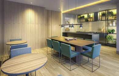 Imagem: O apartamento possui 2 Dormitórios, 2 Banheiros e 1 Vaga na