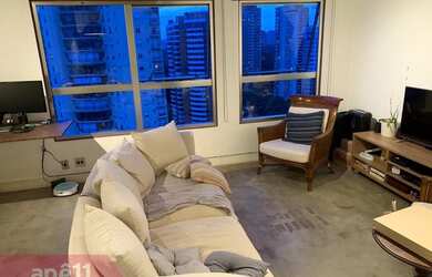 Imagem: O apartamento possui 1 Dormitório, 2 Banheiros, 2 Vagas na