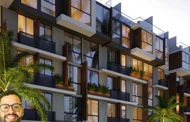 Imagem: O apartamento possui 1 Dormitório, 1 Banheiro, 1 Vaga na garagem