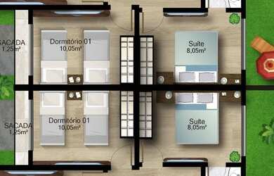 Imagem 12: Casa Duplex em Condomínio fechado e segurança - Reservas Bolonha