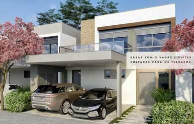 Imagem: A casa em condomínio possui 3 Dormitórios, 5 Banheiros, 2