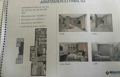 Imagem 6: Apartamento alto padrão. 75m² de Área, 1 Vaga na garageme2 Dormitórios