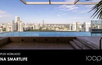 Imagem: O apartamento possui 1 Dormitório, 1 Banheiro, 1 Vaga na garagem