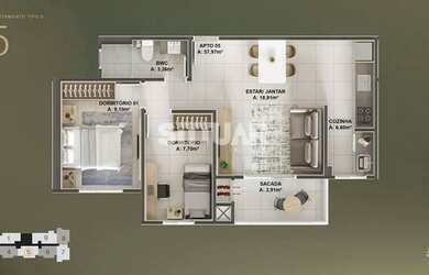 Imagem 12: Apartamento à Venda, Residencial Pietà, Humaitá, Tubarão/SC