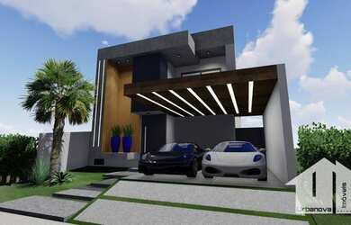 Imagem: A casa em condomínio possui 4 Dormitórios, 5 Banheiros, 2