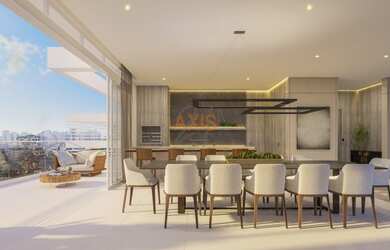 Imagem: O apartamento na cobertura possui 4 Dormitórios, 5 Banheiros