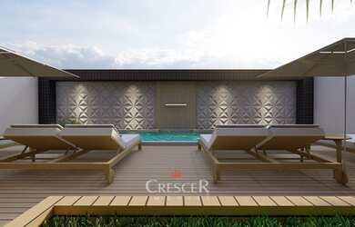 Imagem: O apartamento na cobertura possui 2 Dormitórios, 2 Banheiros