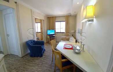 Imagem: O studio possui 1 Dormitório, 1 Banheiro, 1 Vaga na garagem