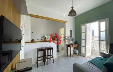 Imagem: O apartamento possui 1 Dormitório, 1 Banheiro, 48m² de Área