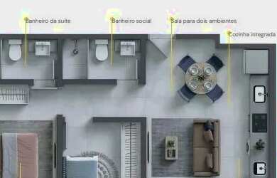 Imagem 2: Imóvel para venda possui 50 metros quadrados com 1 quarto em São Judas - Itajaí - SC